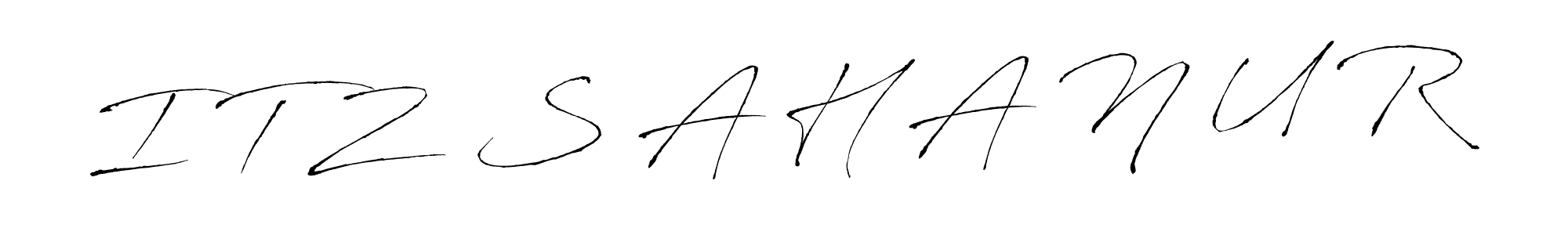 You should practise on your own different ways (Antro_Vectra) to write your name (I T Z  S A H A N U R) in signature. don't let someone else do it for you. I T Z  S A H A N U R signature style 6 images and pictures png