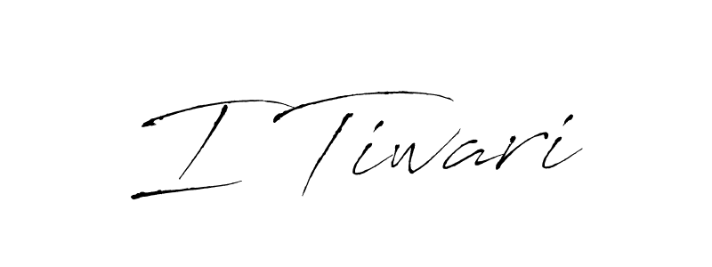 Make a beautiful signature design for name I Tiwari. Use this online signature maker to create a handwritten signature for free. I Tiwari signature style 6 images and pictures png