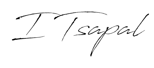Achieve flawless digital penmanship with I Tsapal name in Antro_Vectra font. The perfect tool for creating online signatures. I Tsapal signature style 6 images and pictures png
