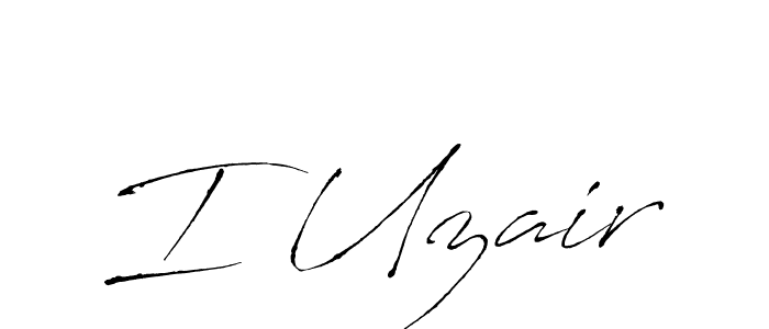 I Uzair stylish signature style. Best Handwritten Sign (Antro_Vectra) for my name. Handwritten Signature Collection Ideas for my name I Uzair. I Uzair signature style 6 images and pictures png