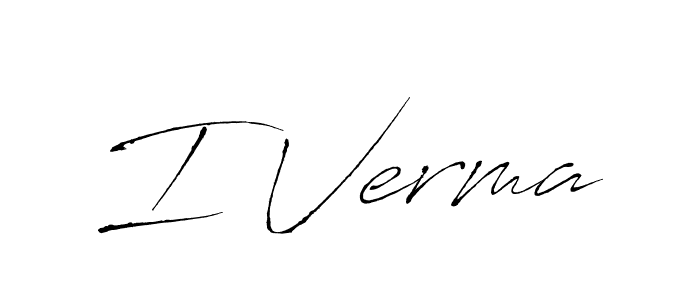 Similarly Antro_Vectra is the best handwritten signature design. Signature creator online .You can use it as an online autograph creator for name I Verma. I Verma signature style 6 images and pictures png