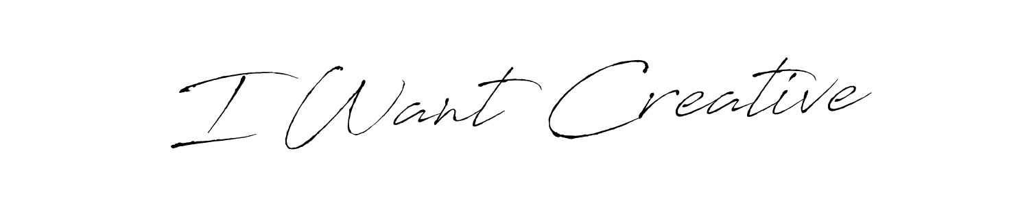 The best way (Antro_Vectra) to make a short signature is to pick only two or three words in your name. The name I Want Creative include a total of six letters. For converting this name. I Want Creative signature style 6 images and pictures png