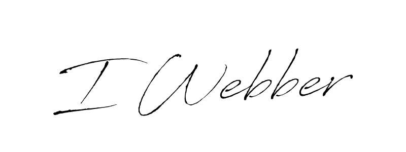 Design your own signature with our free online signature maker. With this signature software, you can create a handwritten (Antro_Vectra) signature for name I Webber. I Webber signature style 6 images and pictures png