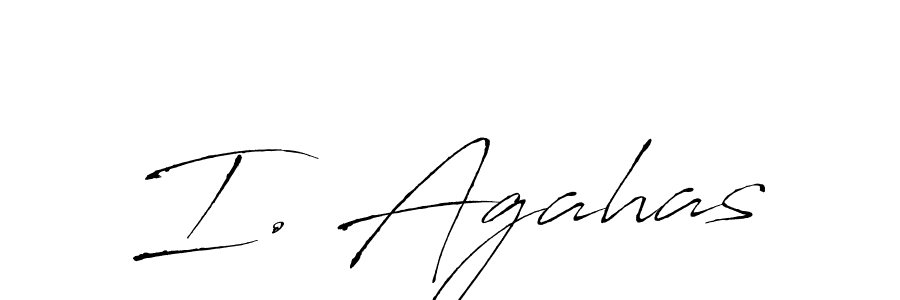 Make a beautiful signature design for name I. Agahas. Use this online signature maker to create a handwritten signature for free. I. Agahas signature style 6 images and pictures png