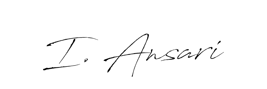 I. Ansari stylish signature style. Best Handwritten Sign (Antro_Vectra) for my name. Handwritten Signature Collection Ideas for my name I. Ansari. I. Ansari signature style 6 images and pictures png