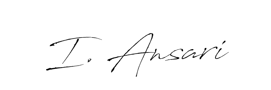 I. Ansari stylish signature style. Best Handwritten Sign (Antro_Vectra) for my name. Handwritten Signature Collection Ideas for my name I. Ansari. I. Ansari signature style 6 images and pictures png