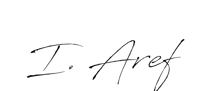 Make a beautiful signature design for name I. Aref. Use this online signature maker to create a handwritten signature for free. I. Aref signature style 6 images and pictures png