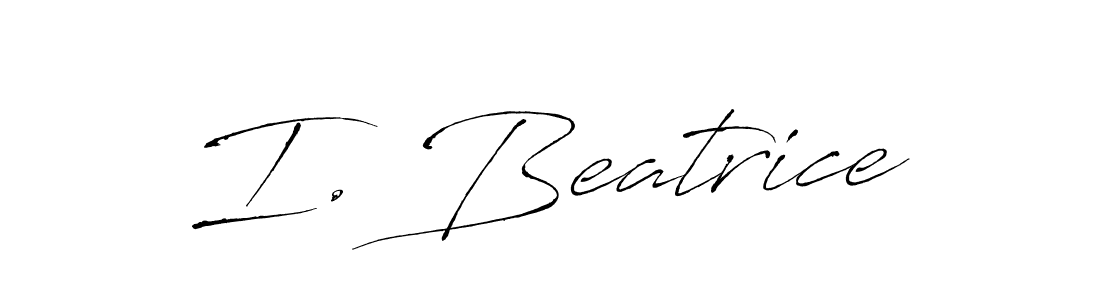 How to Draw I. Beatrice signature style? Antro_Vectra is a latest design signature styles for name I. Beatrice. I. Beatrice signature style 6 images and pictures png