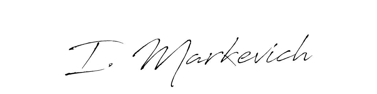 How to Draw I. Markevich signature style? Antro_Vectra is a latest design signature styles for name I. Markevich. I. Markevich signature style 6 images and pictures png