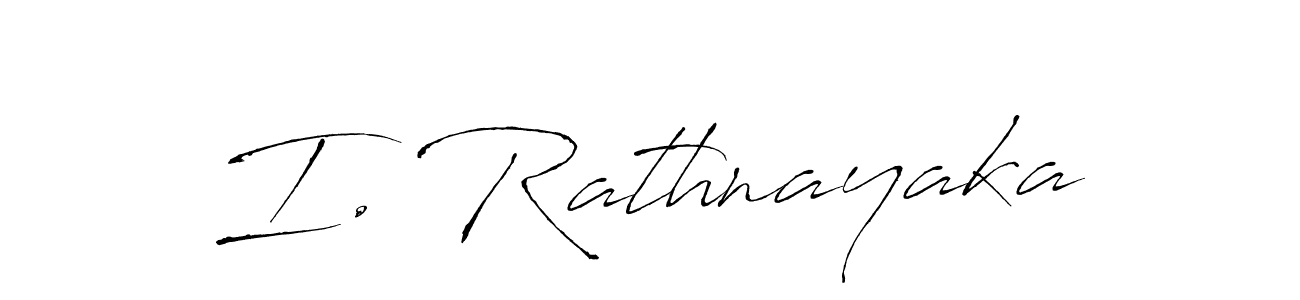 How to make I. Rathnayaka signature? Antro_Vectra is a professional autograph style. Create handwritten signature for I. Rathnayaka name. I. Rathnayaka signature style 6 images and pictures png