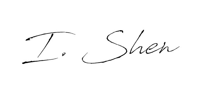 I. Shen stylish signature style. Best Handwritten Sign (Antro_Vectra) for my name. Handwritten Signature Collection Ideas for my name I. Shen. I. Shen signature style 6 images and pictures png