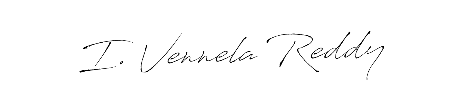 You should practise on your own different ways (Antro_Vectra) to write your name (I. Vennela Reddy) in signature. don't let someone else do it for you. I. Vennela Reddy signature style 6 images and pictures png