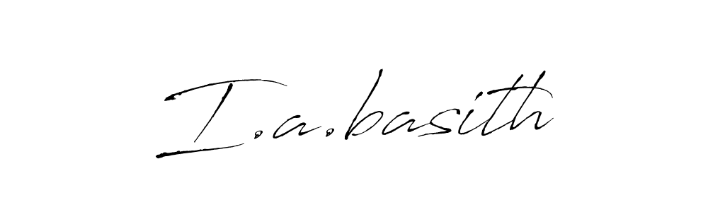 How to make I.a.basith signature? Antro_Vectra is a professional autograph style. Create handwritten signature for I.a.basith name. I.a.basith signature style 6 images and pictures png