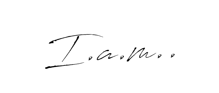 Also You can easily find your signature by using the search form. We will create I.a.m.. name handwritten signature images for you free of cost using Antro_Vectra sign style. I.a.m.. signature style 6 images and pictures png