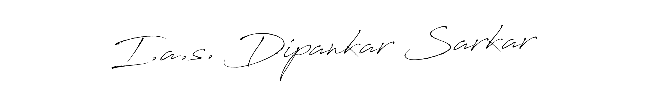 How to make I.a.s. Dipankar Sarkar name signature. Use Antro_Vectra style for creating short signs online. This is the latest handwritten sign. I.a.s. Dipankar Sarkar signature style 6 images and pictures png