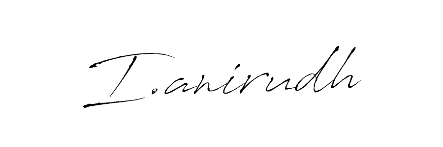 How to make I.anirudh signature? Antro_Vectra is a professional autograph style. Create handwritten signature for I.anirudh name. I.anirudh signature style 6 images and pictures png