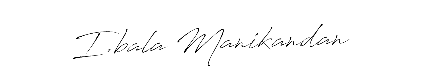 The best way (Antro_Vectra) to make a short signature is to pick only two or three words in your name. The name I.bala Manikandan include a total of six letters. For converting this name. I.bala Manikandan signature style 6 images and pictures png