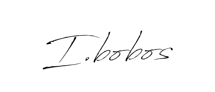 Design your own signature with our free online signature maker. With this signature software, you can create a handwritten (Antro_Vectra) signature for name I.bobos. I.bobos signature style 6 images and pictures png