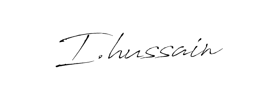 Use a signature maker to create a handwritten signature online. With this signature software, you can design (Antro_Vectra) your own signature for name I.hussain. I.hussain signature style 6 images and pictures png