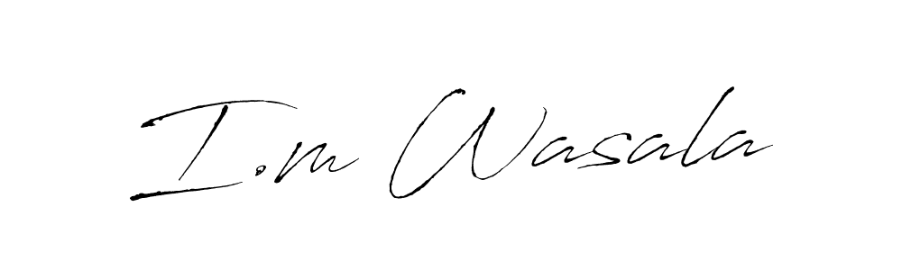 I.m Wasala stylish signature style. Best Handwritten Sign (Antro_Vectra) for my name. Handwritten Signature Collection Ideas for my name I.m Wasala. I.m Wasala signature style 6 images and pictures png