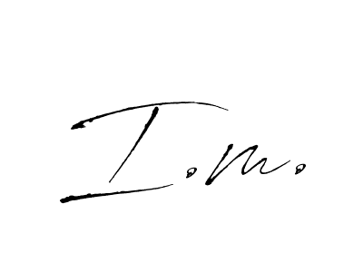 Also we have I.m. name is the best signature style. Create professional handwritten signature collection using Antro_Vectra autograph style. I.m. signature style 6 images and pictures png