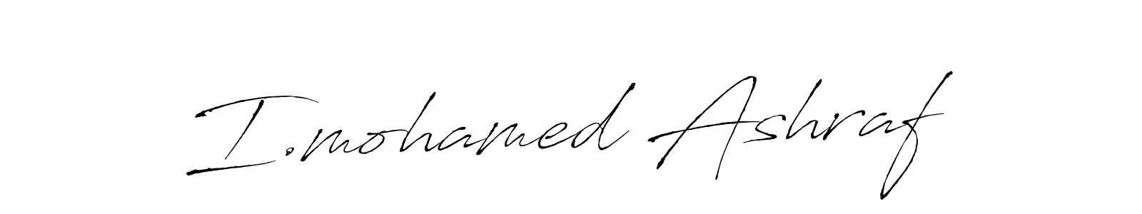 Make a beautiful signature design for name I.mohamed Ashraf. Use this online signature maker to create a handwritten signature for free. I.mohamed Ashraf signature style 6 images and pictures png