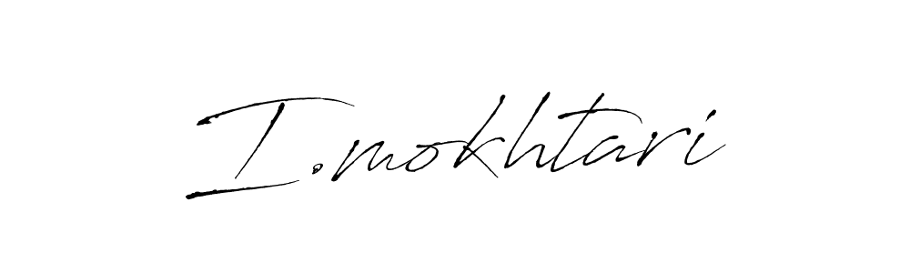How to make I.mokhtari name signature. Use Antro_Vectra style for creating short signs online. This is the latest handwritten sign. I.mokhtari signature style 6 images and pictures png