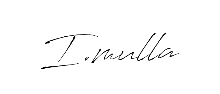 Also You can easily find your signature by using the search form. We will create I.mulla name handwritten signature images for you free of cost using Antro_Vectra sign style. I.mulla signature style 6 images and pictures png