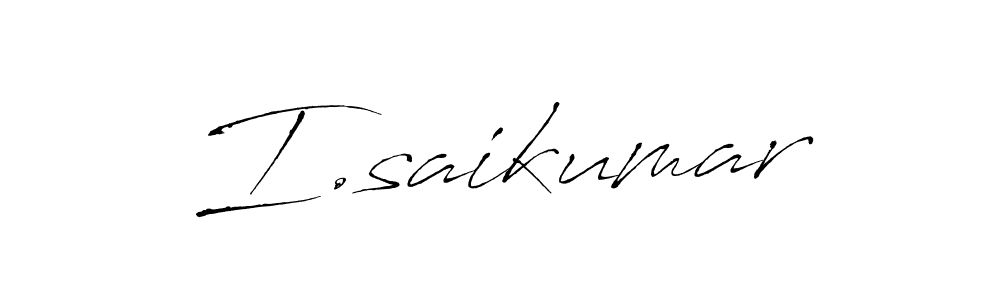 How to make I.saikumar name signature. Use Antro_Vectra style for creating short signs online. This is the latest handwritten sign. I.saikumar signature style 6 images and pictures png