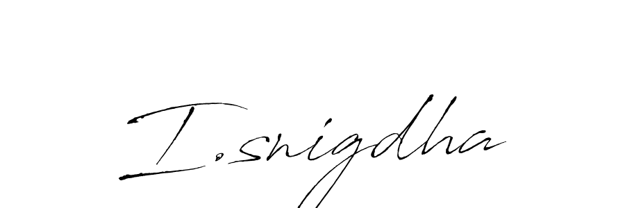 How to make I.snigdha signature? Antro_Vectra is a professional autograph style. Create handwritten signature for I.snigdha name. I.snigdha signature style 6 images and pictures png