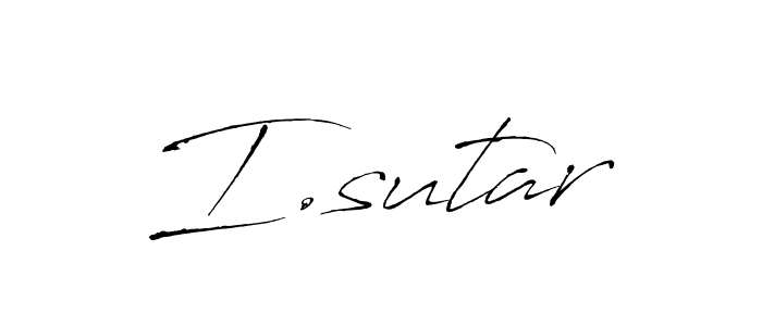 Use a signature maker to create a handwritten signature online. With this signature software, you can design (Antro_Vectra) your own signature for name I.sutar. I.sutar signature style 6 images and pictures png
