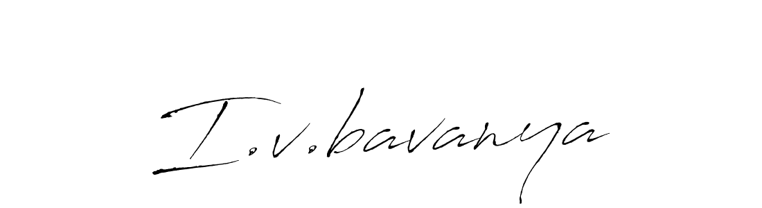 The best way (Antro_Vectra) to make a short signature is to pick only two or three words in your name. The name I.v.bavanya include a total of six letters. For converting this name. I.v.bavanya signature style 6 images and pictures png