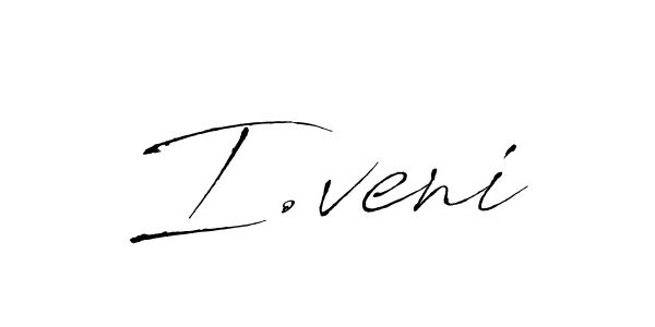 if you are searching for the best signature style for your name I.veni. so please give up your signature search. here we have designed multiple signature styles  using Antro_Vectra. I.veni signature style 6 images and pictures png