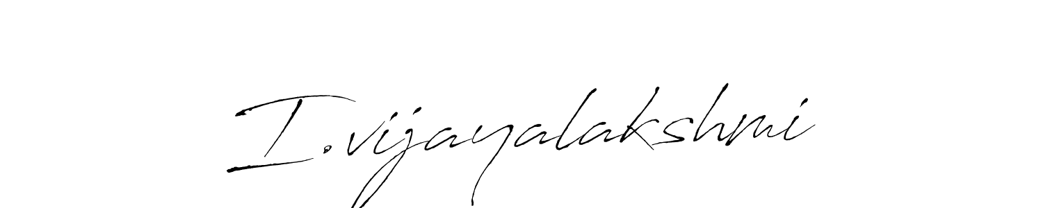 Create a beautiful signature design for name I.vijayalakshmi. With this signature (Antro_Vectra) fonts, you can make a handwritten signature for free. I.vijayalakshmi signature style 6 images and pictures png