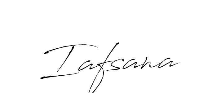 How to make Iafsana name signature. Use Antro_Vectra style for creating short signs online. This is the latest handwritten sign. Iafsana signature style 6 images and pictures png