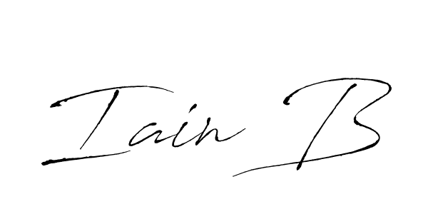 The best way (Antro_Vectra) to make a short signature is to pick only two or three words in your name. The name Iain B include a total of six letters. For converting this name. Iain B signature style 6 images and pictures png