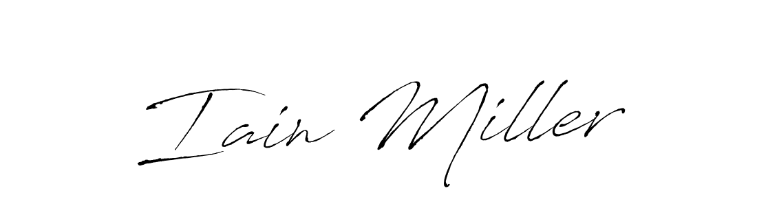 Iain Miller stylish signature style. Best Handwritten Sign (Antro_Vectra) for my name. Handwritten Signature Collection Ideas for my name Iain Miller. Iain Miller signature style 6 images and pictures png
