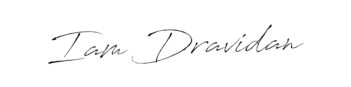Similarly Antro_Vectra is the best handwritten signature design. Signature creator online .You can use it as an online autograph creator for name Iam Dravidan. Iam Dravidan signature style 6 images and pictures png