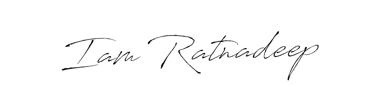 Also You can easily find your signature by using the search form. We will create Iam Ratnadeep name handwritten signature images for you free of cost using Antro_Vectra sign style. Iam Ratnadeep signature style 6 images and pictures png