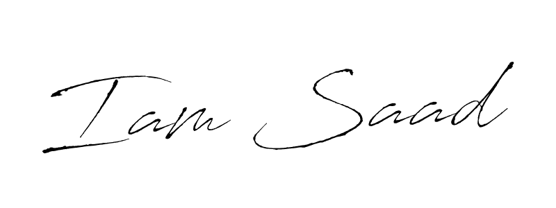 Also You can easily find your signature by using the search form. We will create Iam Saad name handwritten signature images for you free of cost using Antro_Vectra sign style. Iam Saad signature style 6 images and pictures png