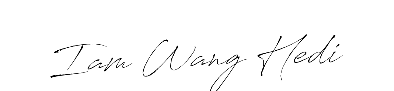 Make a short Iam Wang Hedi signature style. Manage your documents anywhere anytime using Antro_Vectra. Create and add eSignatures, submit forms, share and send files easily. Iam Wang Hedi signature style 6 images and pictures png