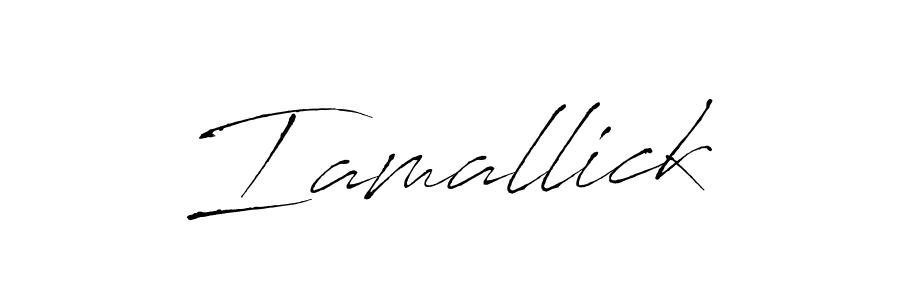 Design your own signature with our free online signature maker. With this signature software, you can create a handwritten (Antro_Vectra) signature for name Iamallick. Iamallick signature style 6 images and pictures png