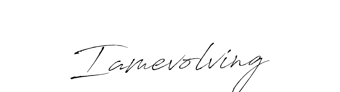 How to make Iamevolving name signature. Use Antro_Vectra style for creating short signs online. This is the latest handwritten sign. Iamevolving signature style 6 images and pictures png