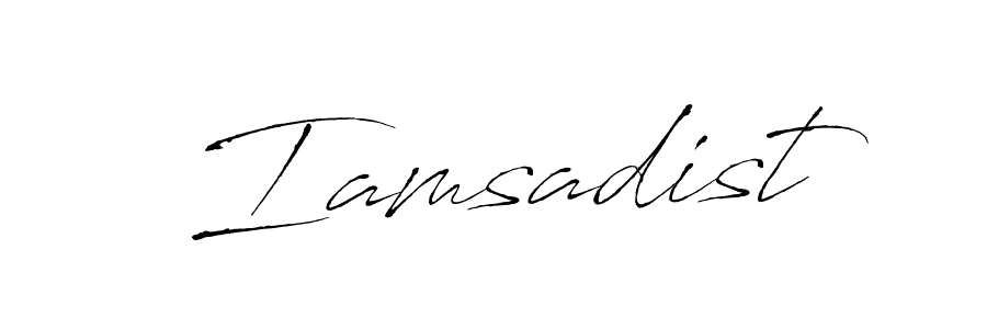 This is the best signature style for the Iamsadist name. Also you like these signature font (Antro_Vectra). Mix name signature. Iamsadist signature style 6 images and pictures png