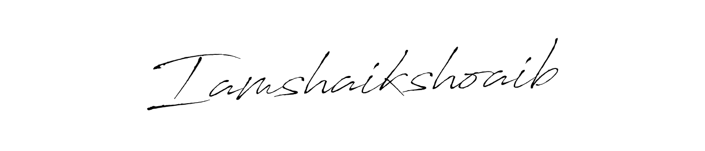 Also we have Iamshaikshoaib name is the best signature style. Create professional handwritten signature collection using Antro_Vectra autograph style. Iamshaikshoaib signature style 6 images and pictures png