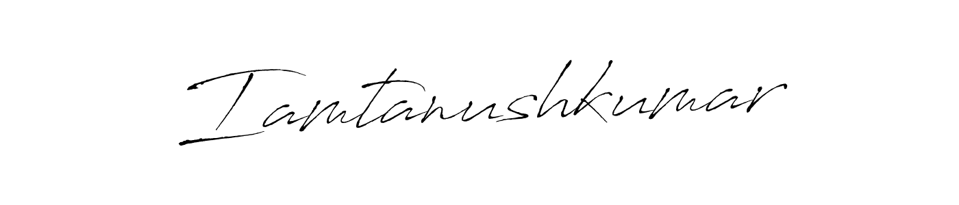 Once you've used our free online signature maker to create your best signature Antro_Vectra style, it's time to enjoy all of the benefits that Iamtanushkumar name signing documents. Iamtanushkumar signature style 6 images and pictures png