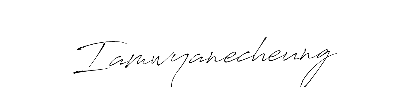 This is the best signature style for the Iamwyanecheung name. Also you like these signature font (Antro_Vectra). Mix name signature. Iamwyanecheung signature style 6 images and pictures png