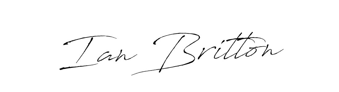 Use a signature maker to create a handwritten signature online. With this signature software, you can design (Antro_Vectra) your own signature for name Ian Britton. Ian Britton signature style 6 images and pictures png