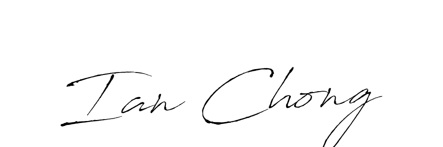 How to make Ian Chong signature? Antro_Vectra is a professional autograph style. Create handwritten signature for Ian Chong name. Ian Chong signature style 6 images and pictures png