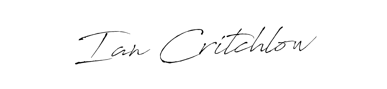 Design your own signature with our free online signature maker. With this signature software, you can create a handwritten (Antro_Vectra) signature for name Ian Critchlow. Ian Critchlow signature style 6 images and pictures png